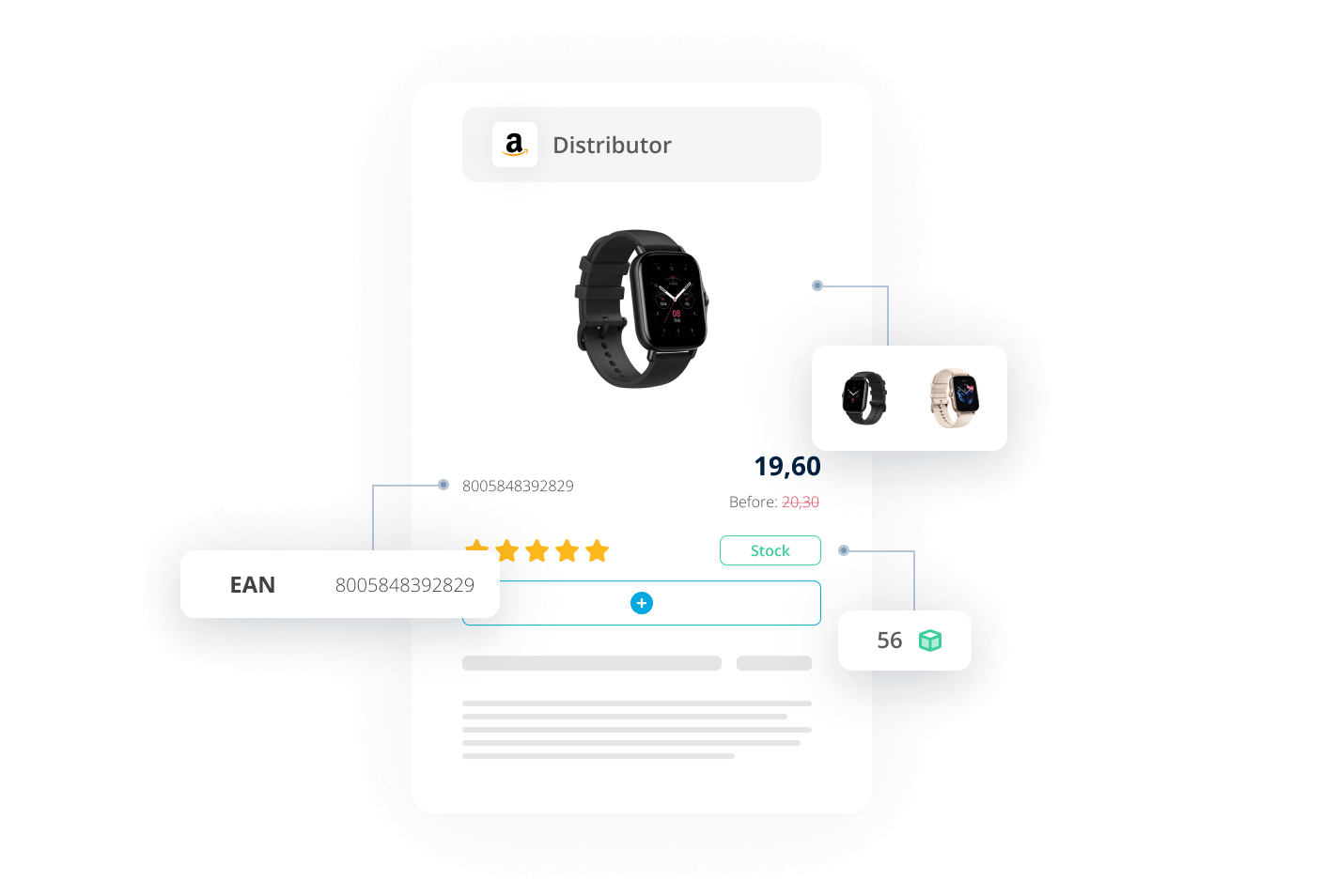 Customized product info tracking for ecommerce