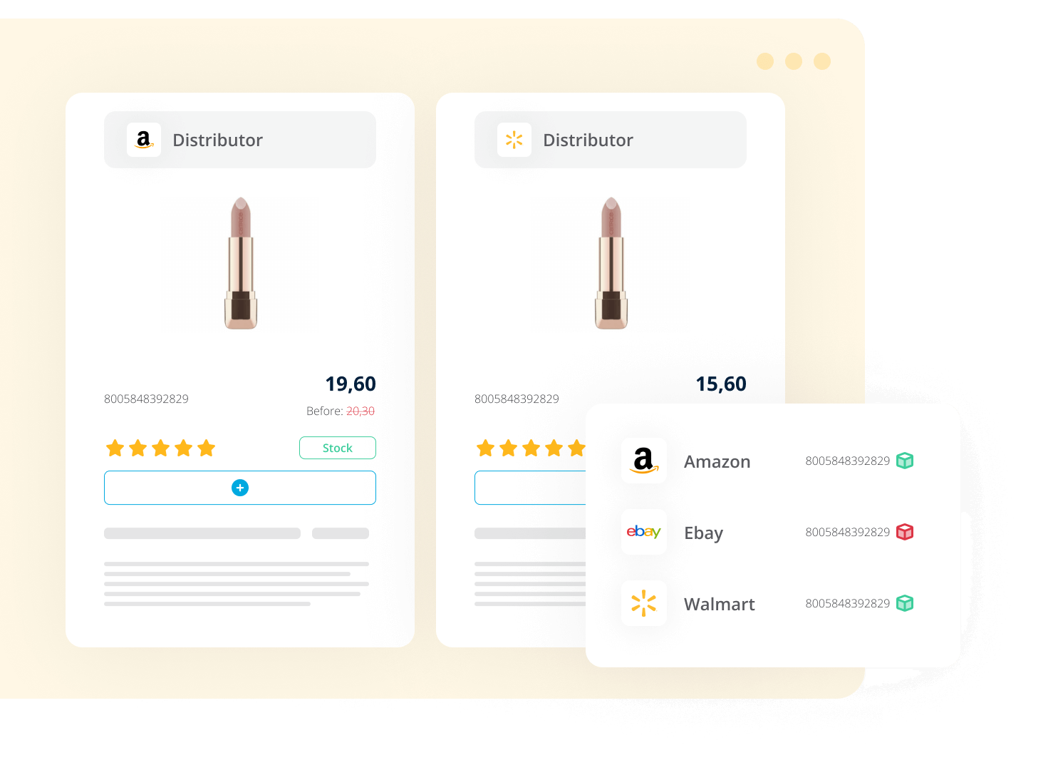 Ecommerce product info comparison